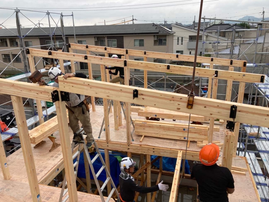 彦根市 T様邸 上棟作業を行いました-お知らせ