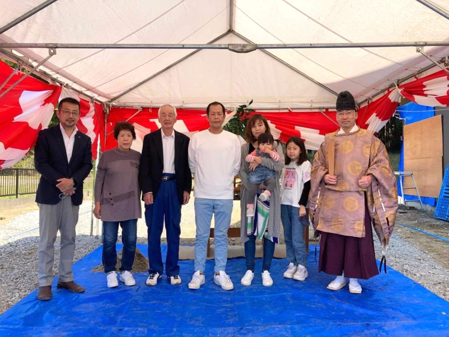 甲賀市 Ｔ様邸 地鎮祭を執り行いました-お知らせ