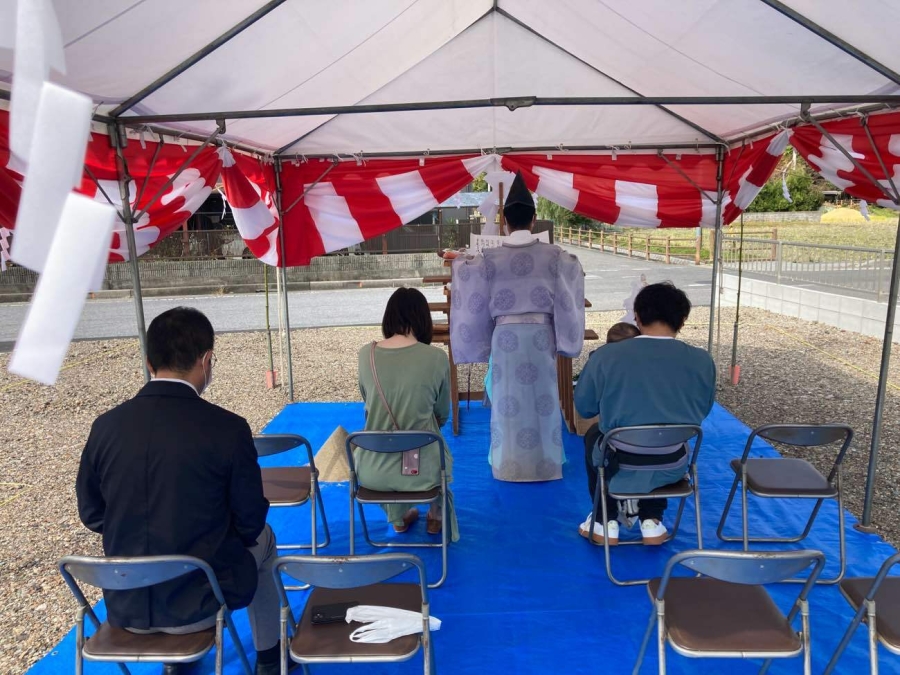 東近江市 K様邸 地鎮祭を執り行いました-お知らせ