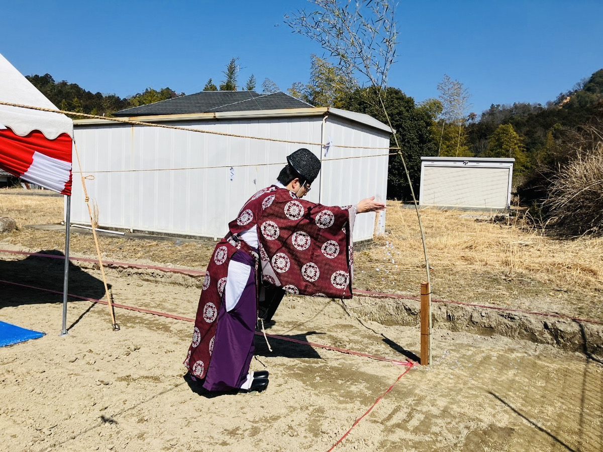 大津市にて地鎮祭を執り行いました。